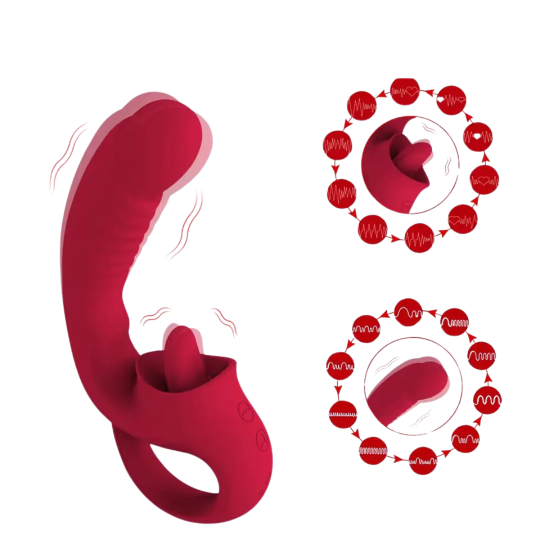 Vibromasseur + Langue vibrante
