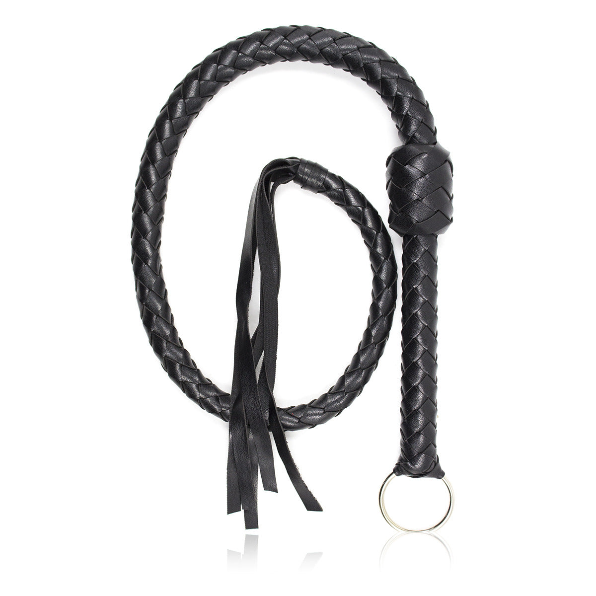 Fouet en cuir tressé